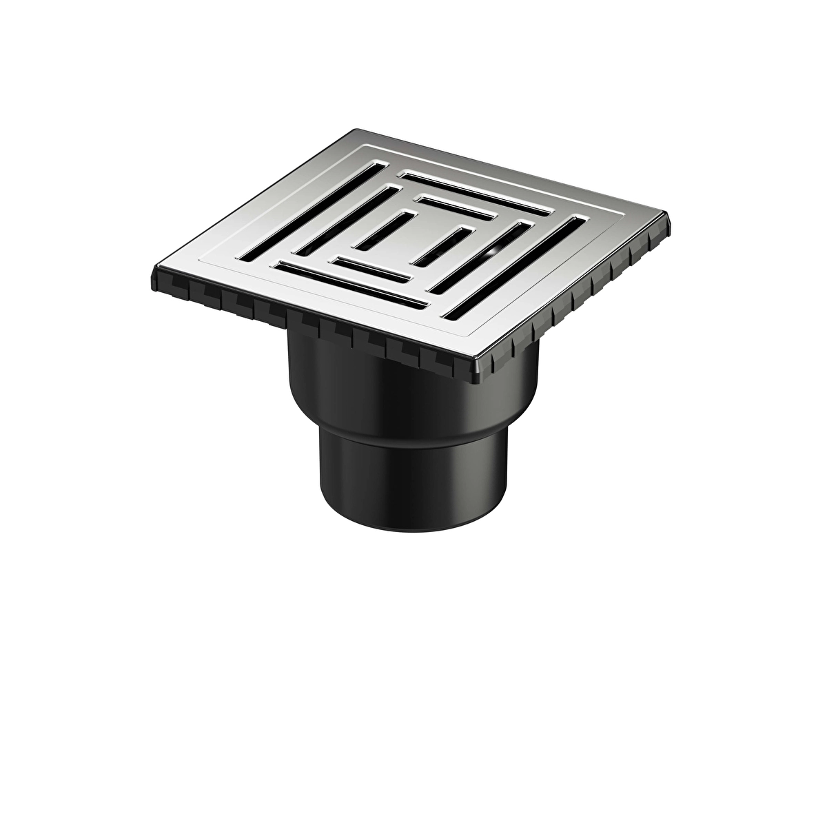 DK800 Kare Style Duş Kanalı, Parlak Krom
