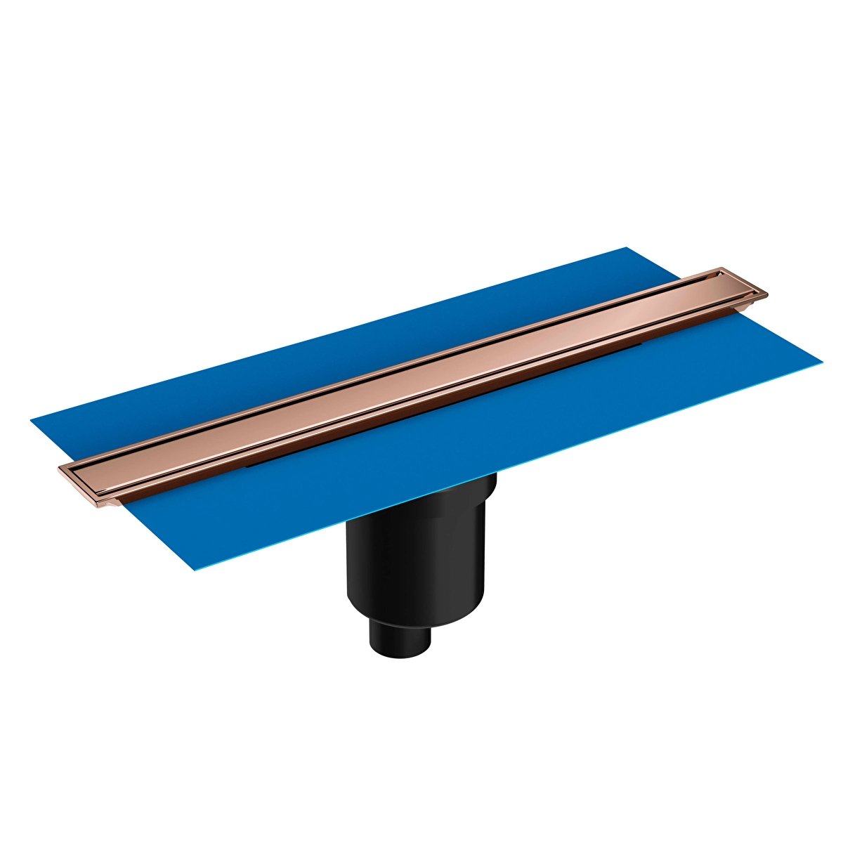 DK100 Eco-Flow Duş Kanalı, Mat Krom