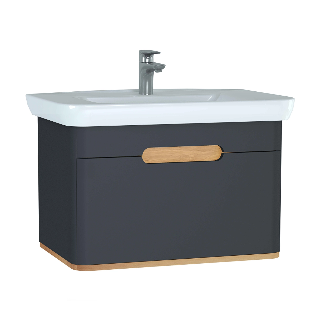 Sento Lavabo Dolabı, Mat Antrasit