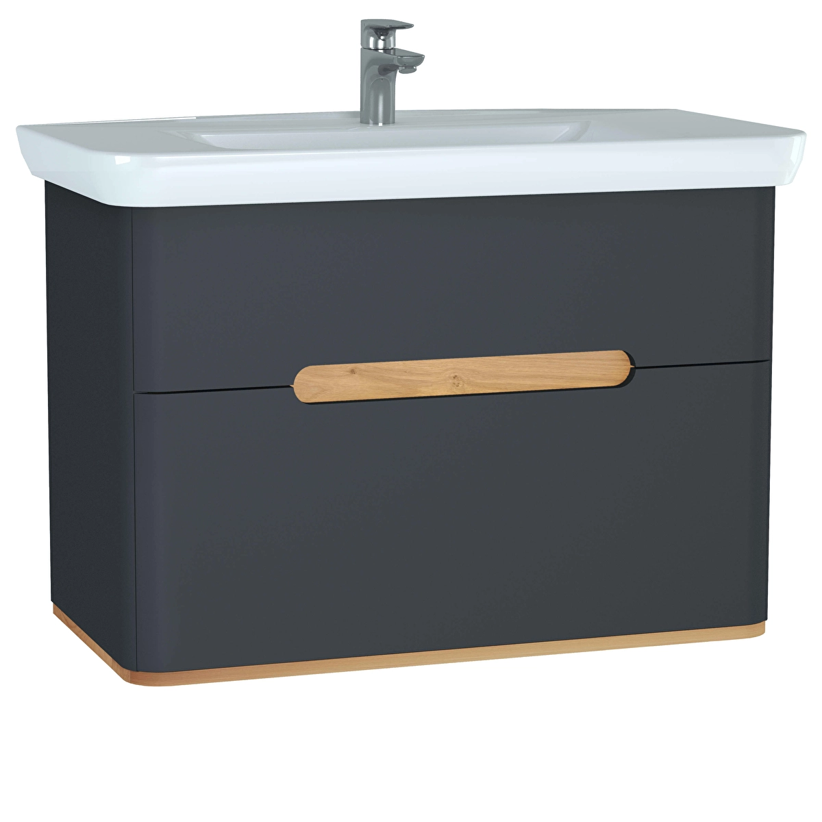 Sento Lavabo Dolabı, Mat Antrasit