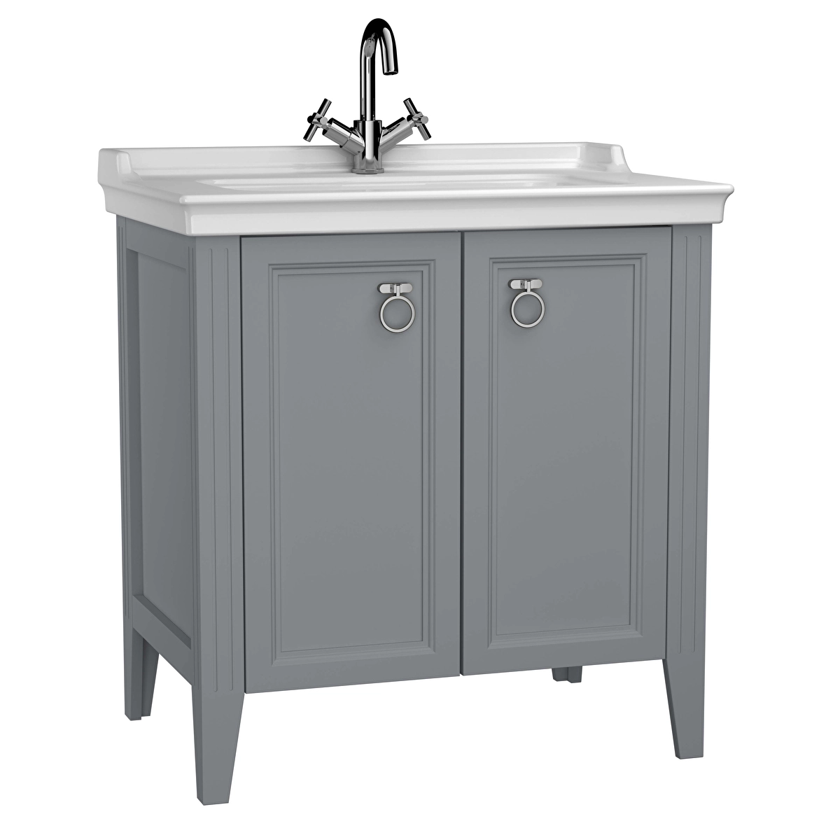 Valarte Lavabo Dolabı, Mat gri
