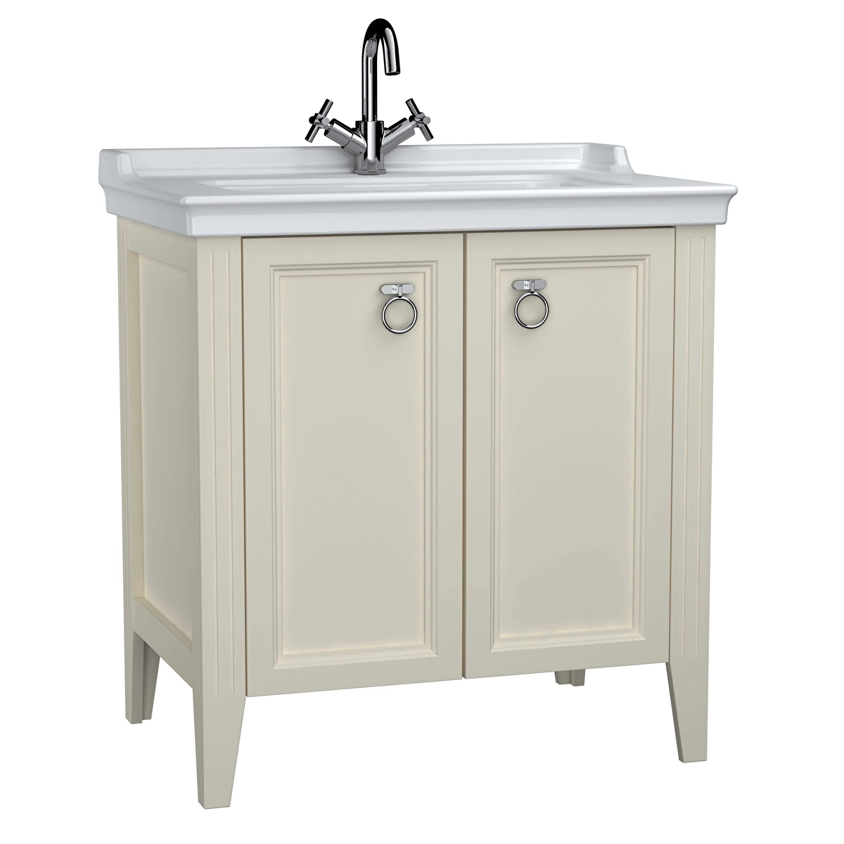 Valarte Lavabo Dolabı, Mat fildişi