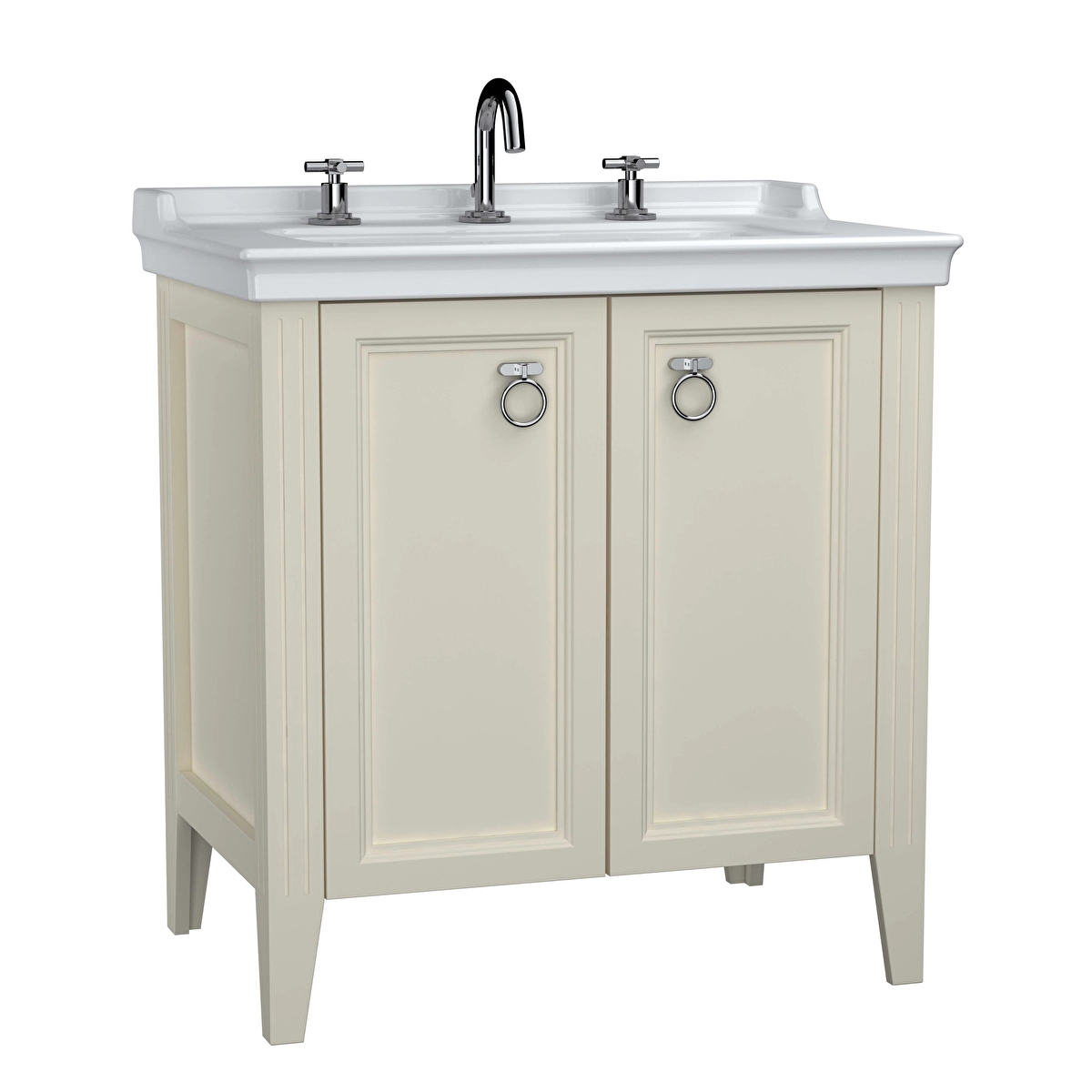 Valarte Lavabo Dolabı, Mat fildişi