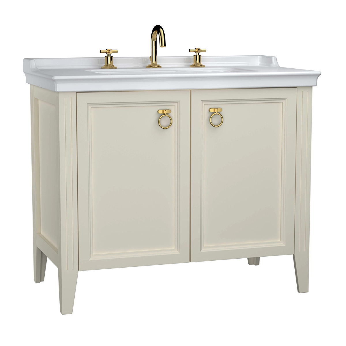 Valarte Lavabo Dolabı, Mat fildişi