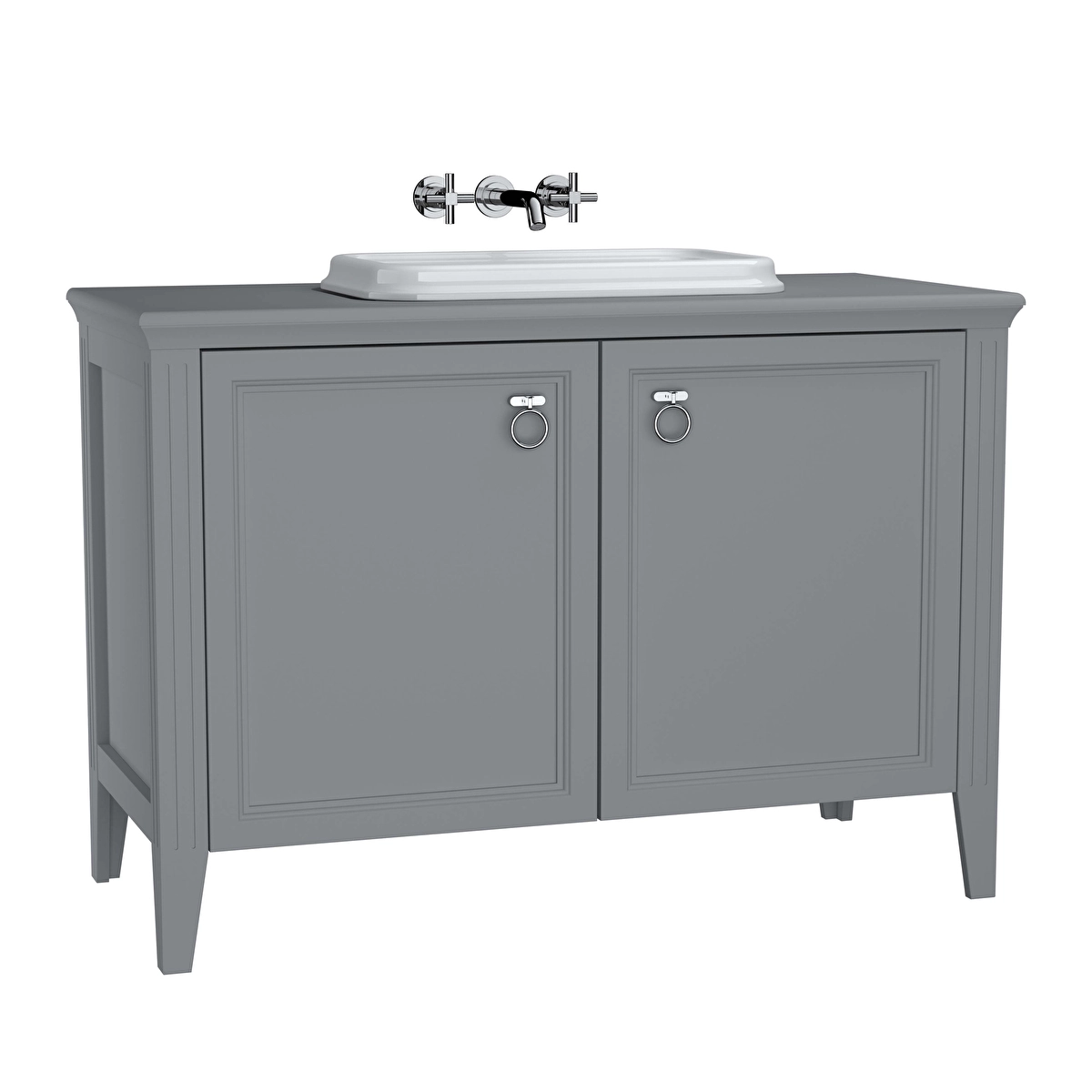 Valarte Lavabo Dolabı, Mat gri