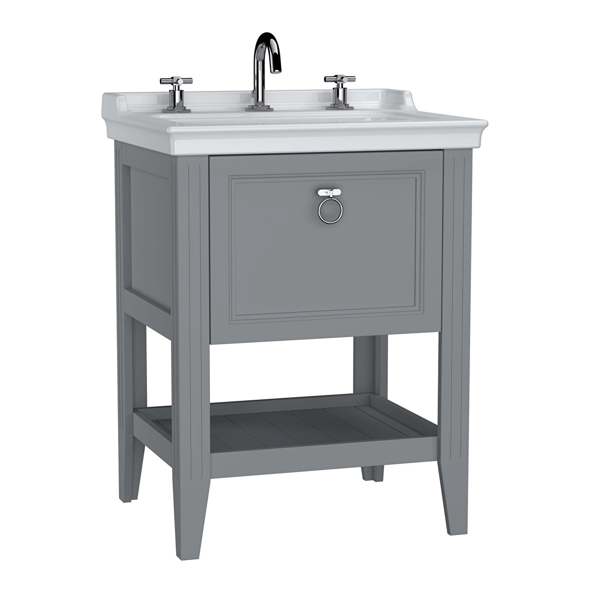Valarte Lavabo Dolabı, Mat gri