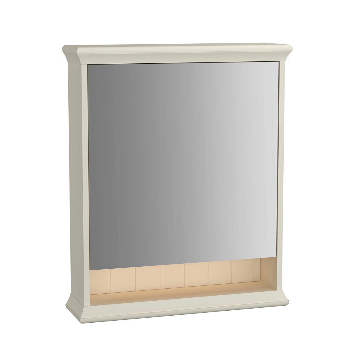 Valarte Aynalı Banyo Dolabı, Mat fildişi