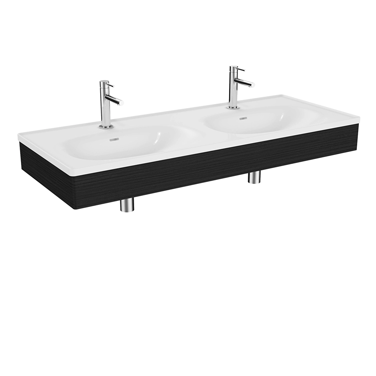Equal Lavabo Dolabı, Hareli Siyah Meşe