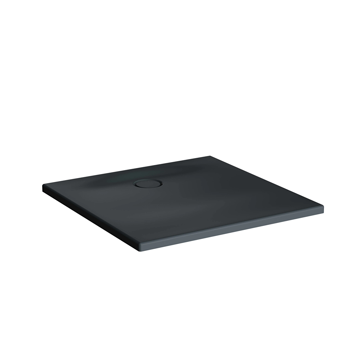Leaf Dikdörtgen Duş Teknesi, Dokulu Antrasit