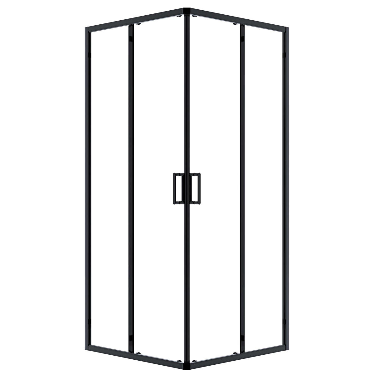 Universal Sürgülü Köşe Panel, Mat Siyah