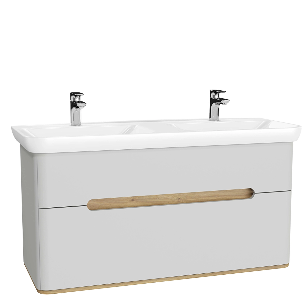 Sento Lavabo Dolabı, Mat Açık Gri