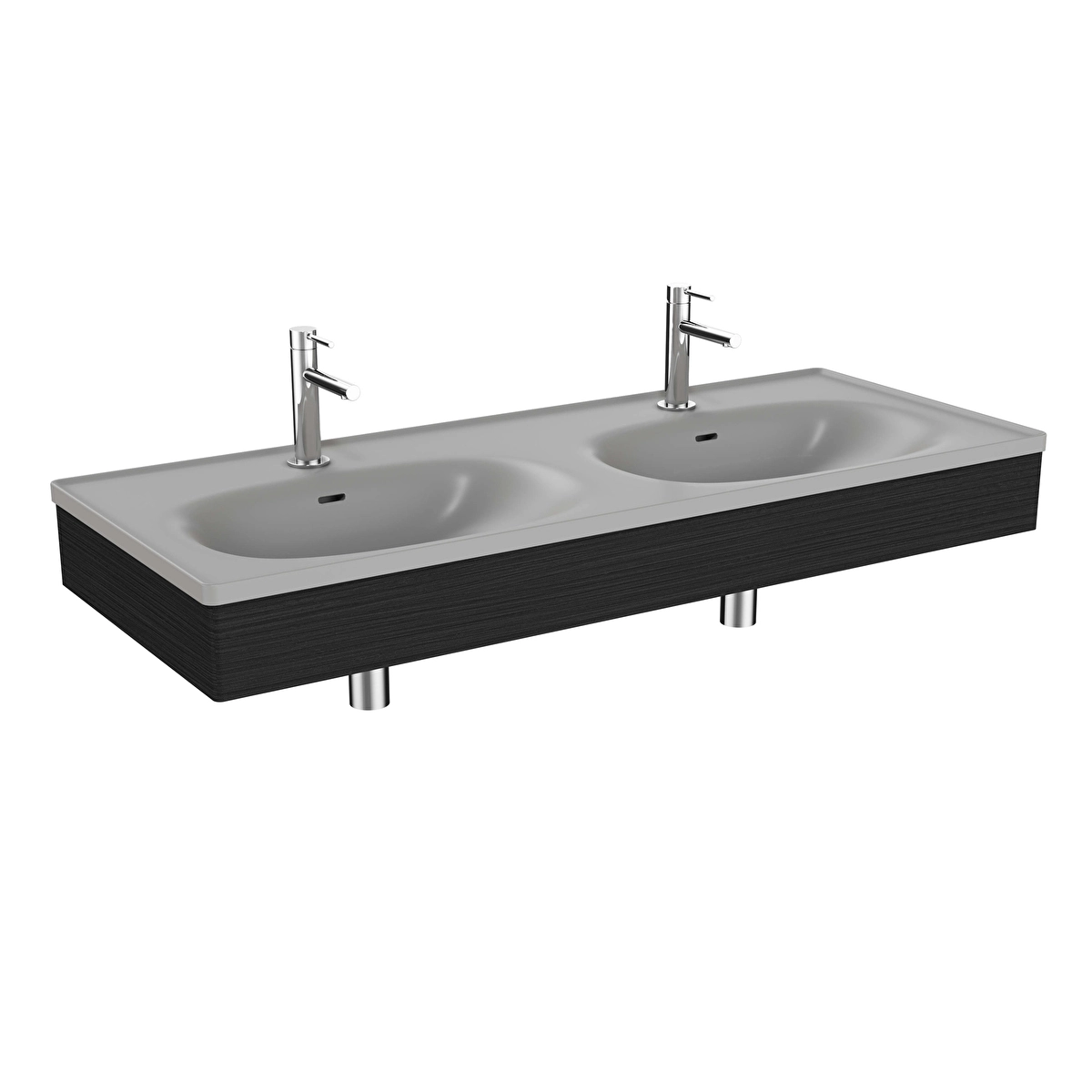 Equal Lavabo Dolabı, Hareli Siyah Meşe