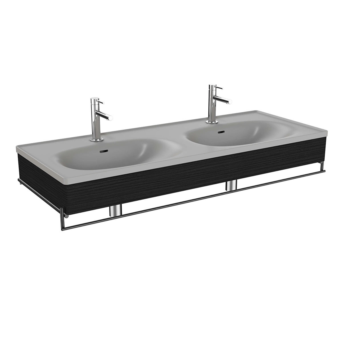 Equal Lavabo Dolabı, Hareli Siyah Meşe