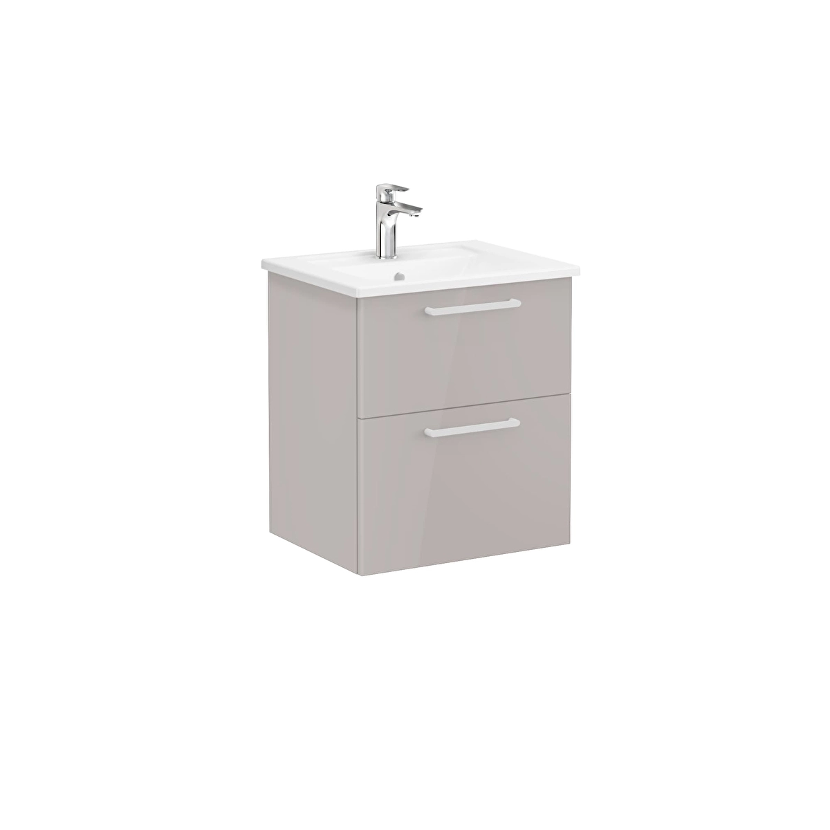 Root Flat Lavabo Dolabı, Parlak Sahra Beji