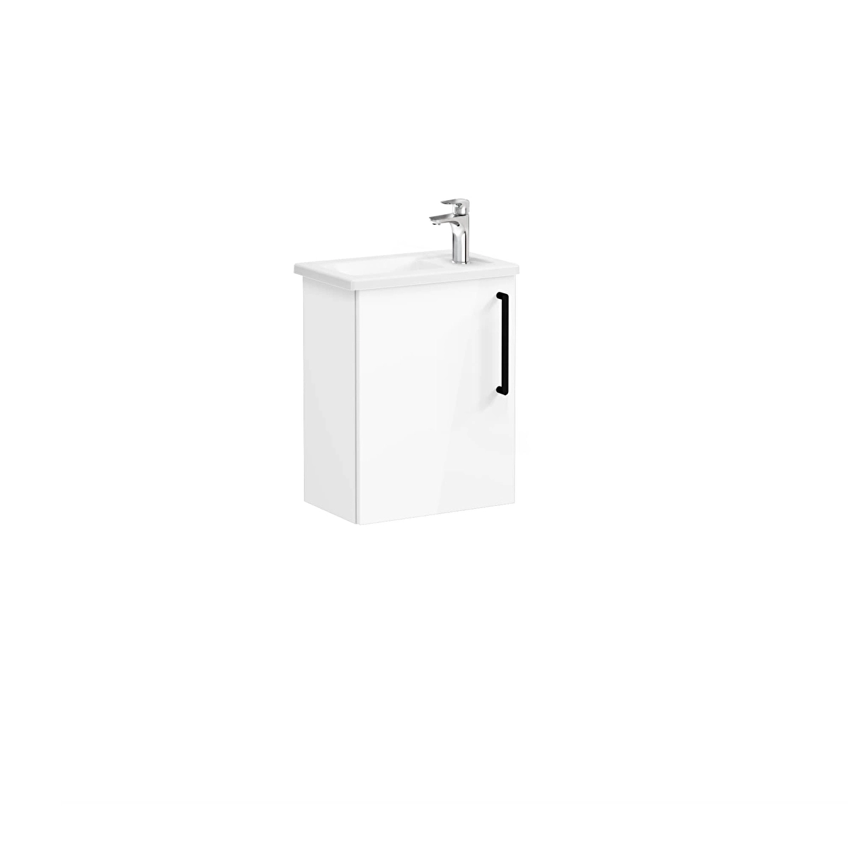 Root Flat Lavabo Dolabı, Parlak Beyaz