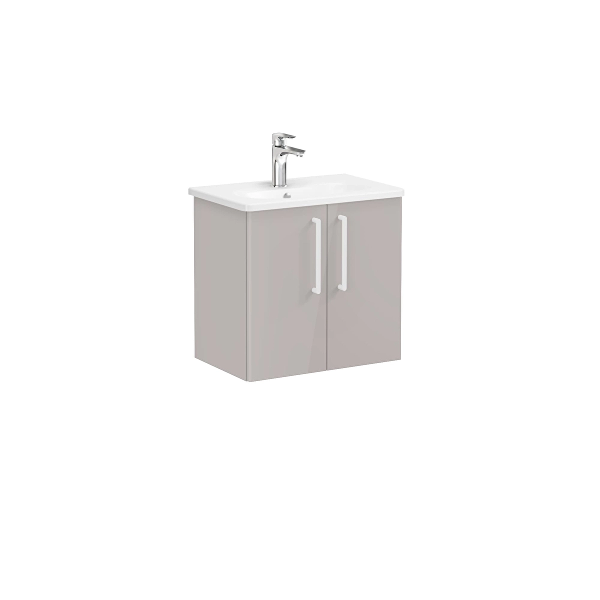 Root Flat Lavabo Dolabı, Parlak Sahra Beji