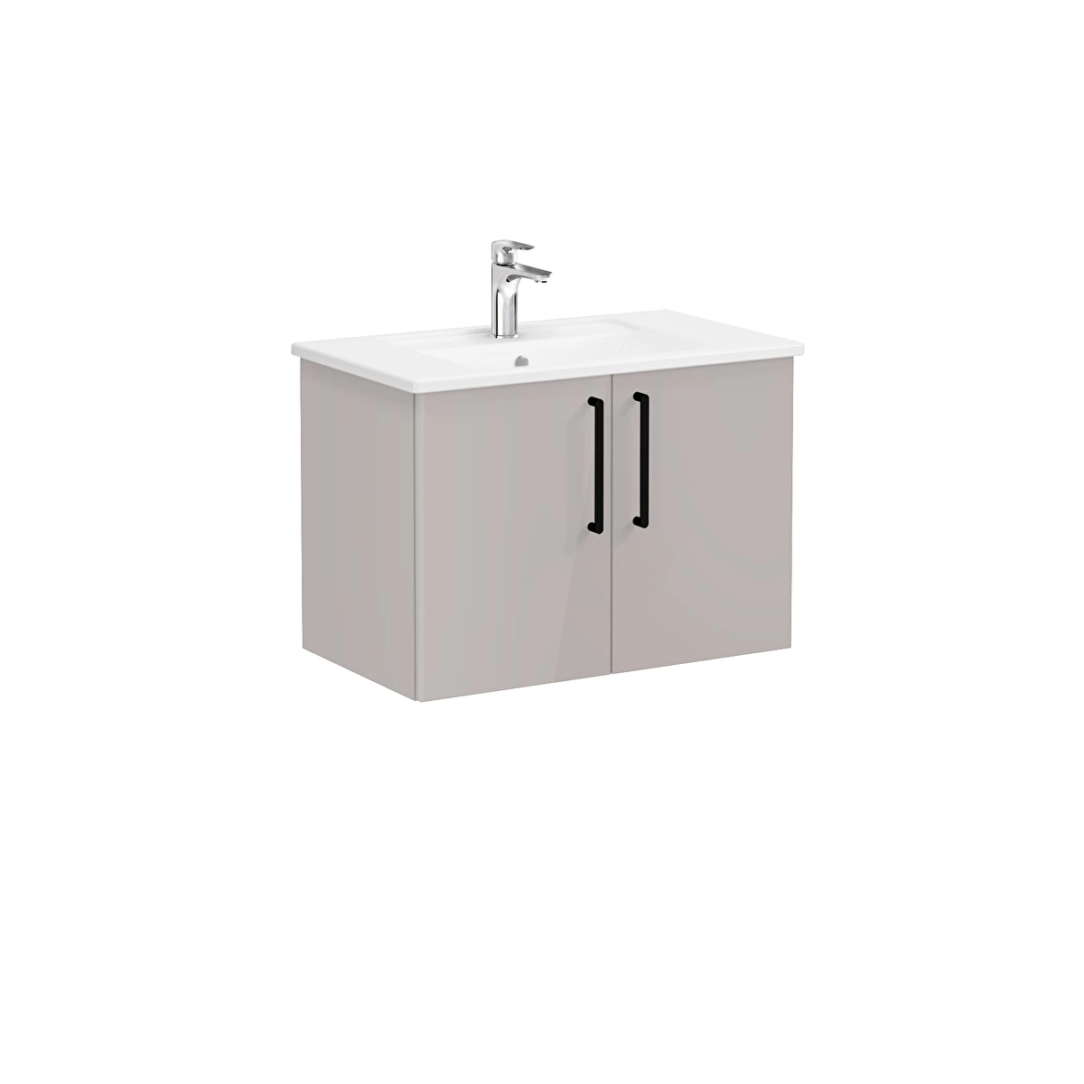 Root Flat Lavabo Dolabı, Parlak Sahra Beji