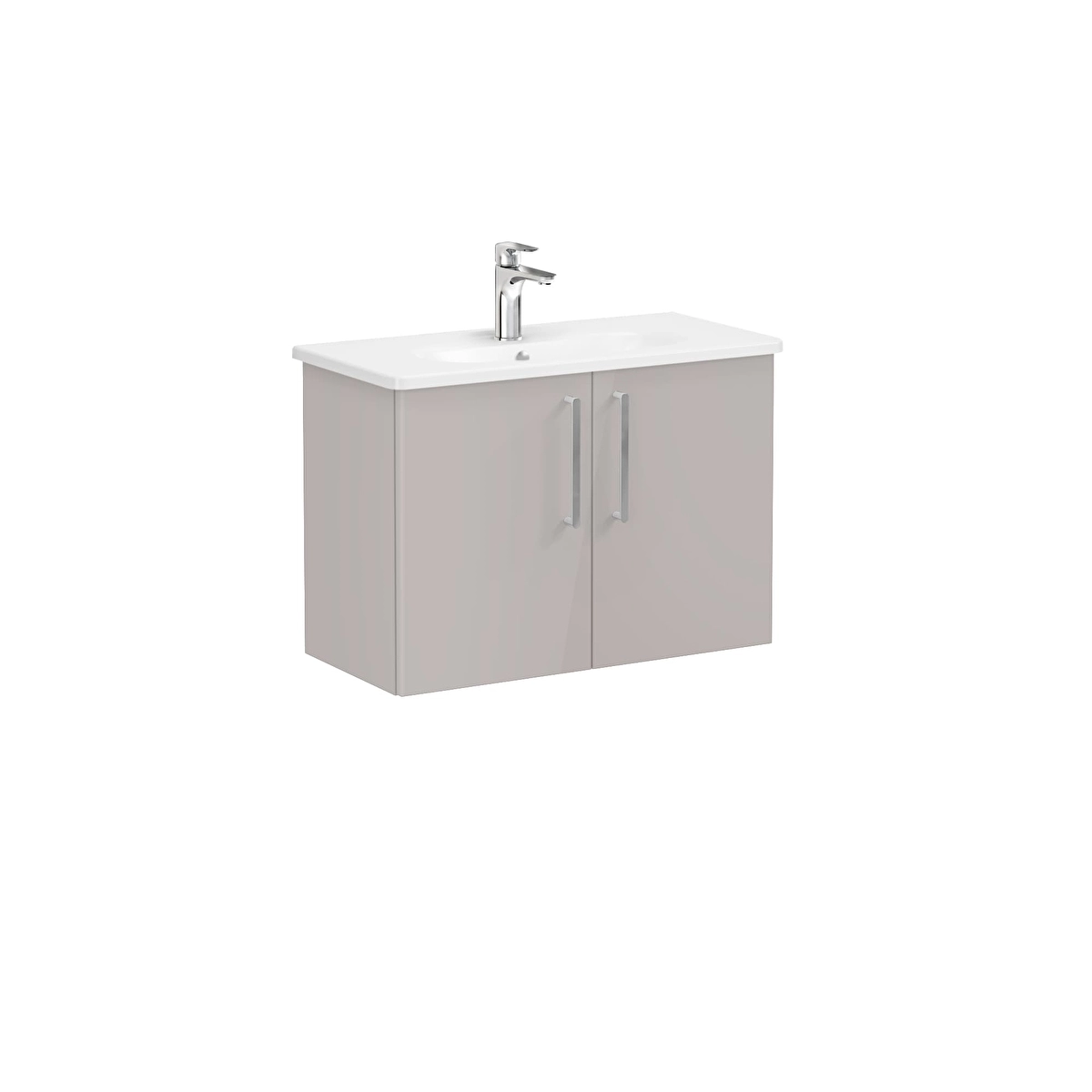 Root Flat Lavabo Dolabı, Parlak Sahra Beji