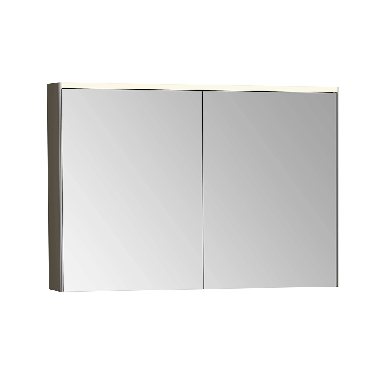 Prime Aynalı Banyo Dolabı, Fırçalanmış Krom