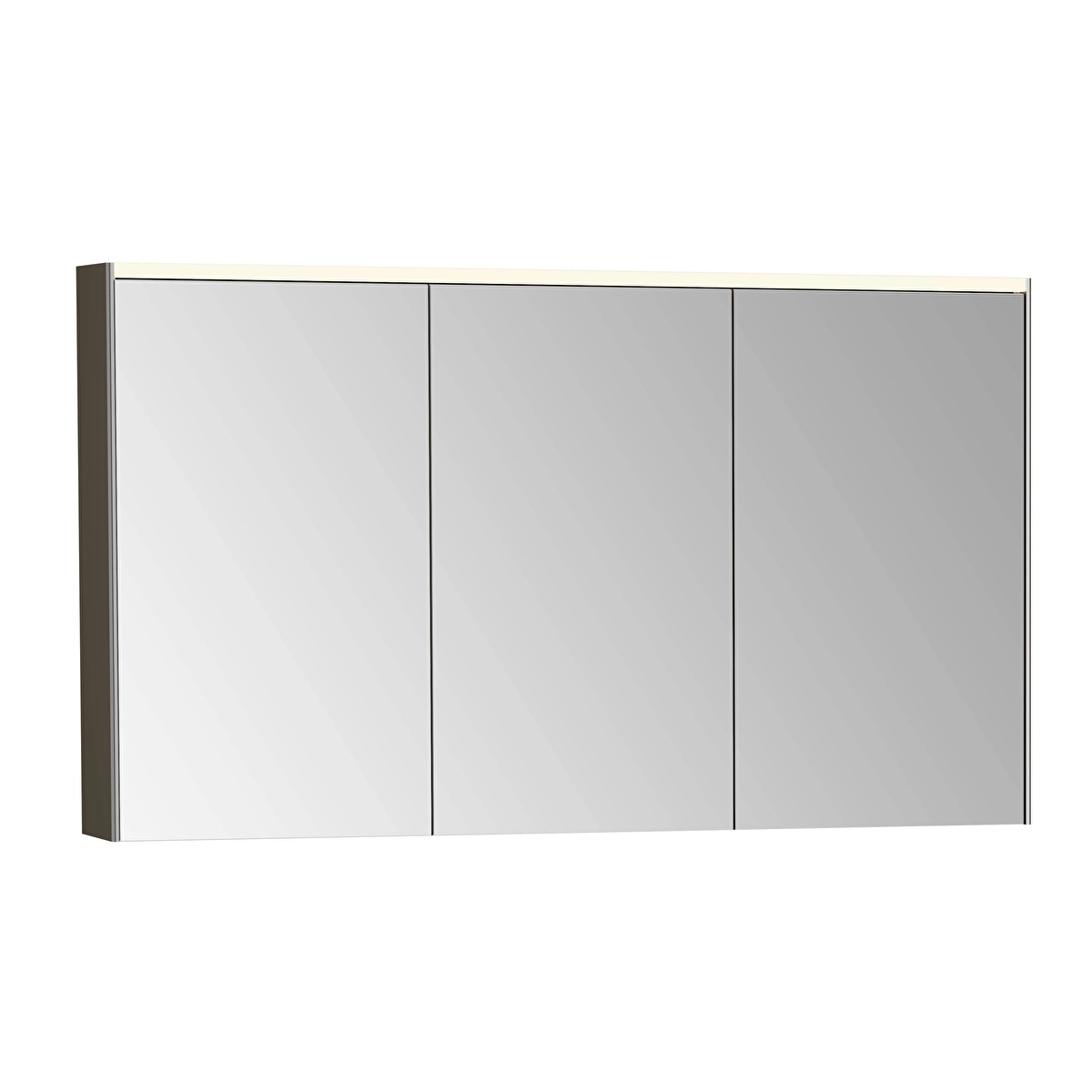 Prime Aynalı Banyo Dolabı, Fırçalanmış Krom