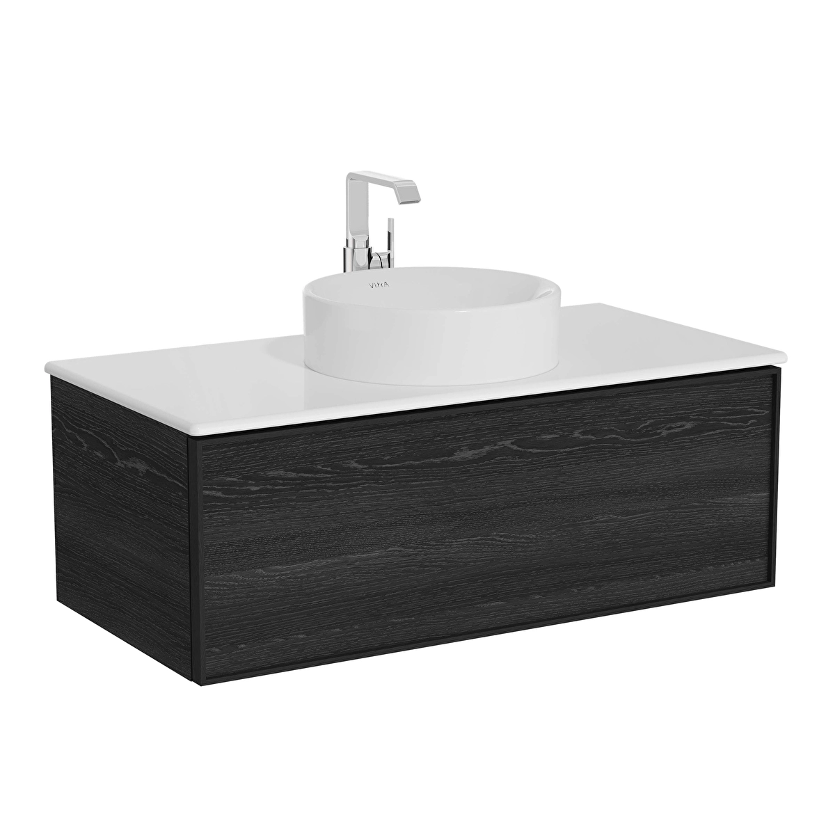 Metropole Edge Lavabo Dolabı, Siyah Meşe