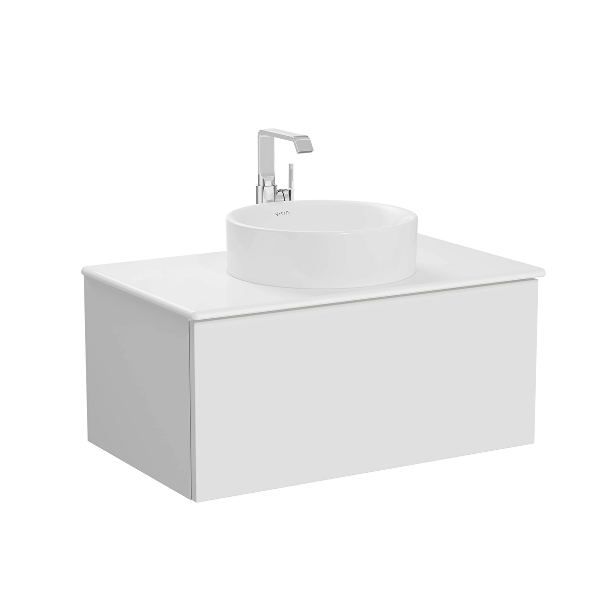 Metropole Pure Lavabo Dolabı, Mat Açık Gri