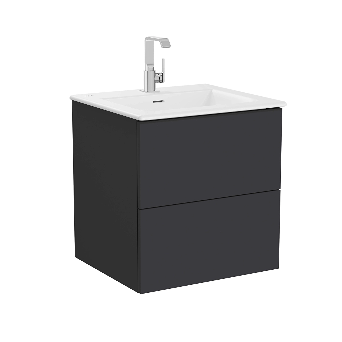 Metropole Pure Lavabo Dolabı, Mat Grafit