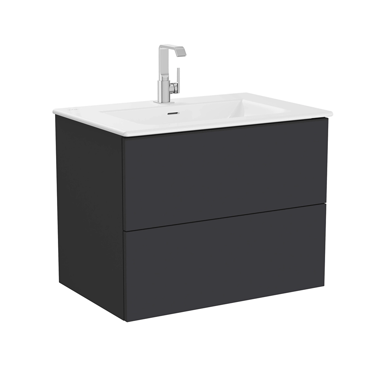Metropole Pure Lavabo Dolabı, Mat Grafit