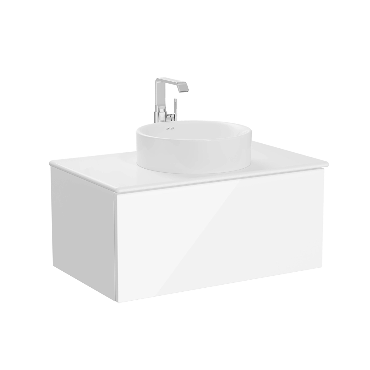 Metropole Pure Lavabo Dolabı, Parlak Beyaz