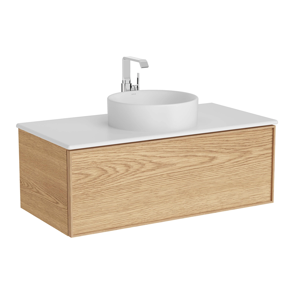 Metropole Edge Lavabo Dolabı, Açık meşe