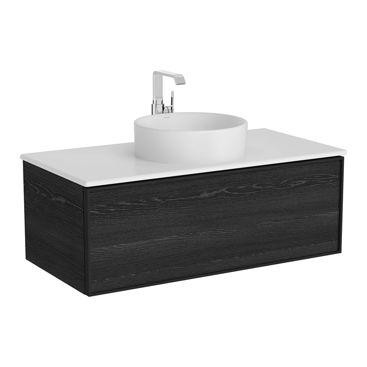 Metropole Edge Lavabo Dolabı, Siyah Meşe