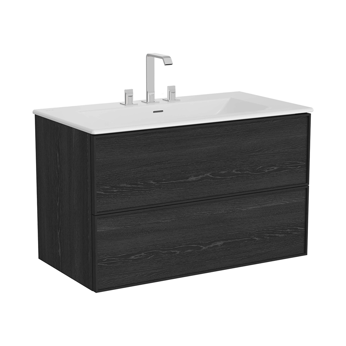 Metropole Edge Lavabo Dolabı, Siyah Meşe