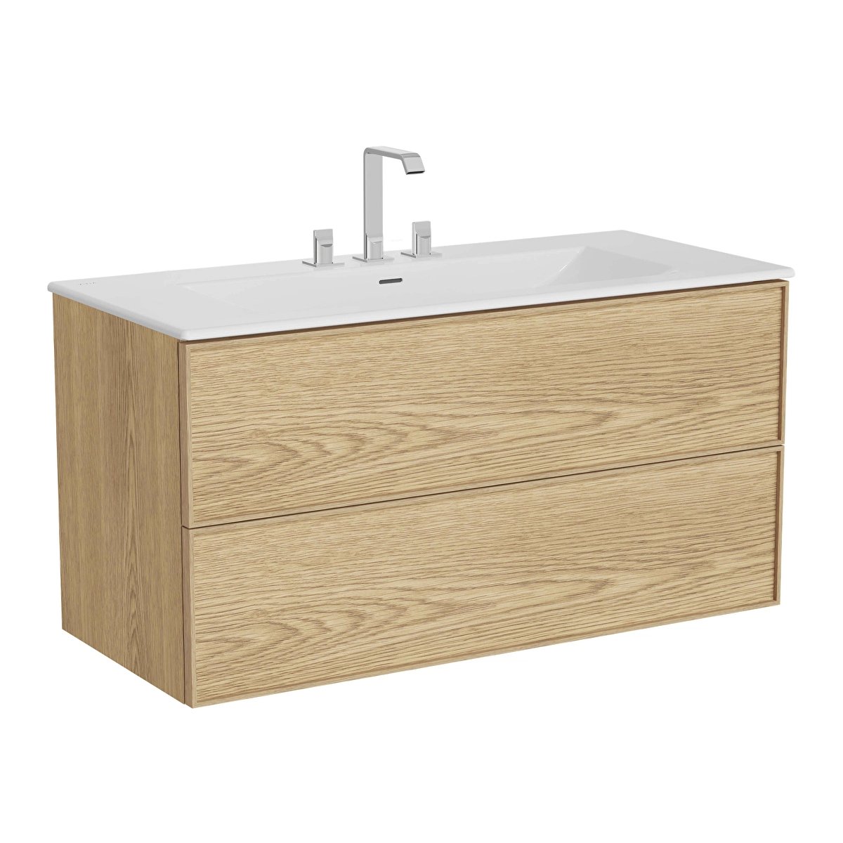 Metropole Edge Lavabo Dolabı, Açık meşe