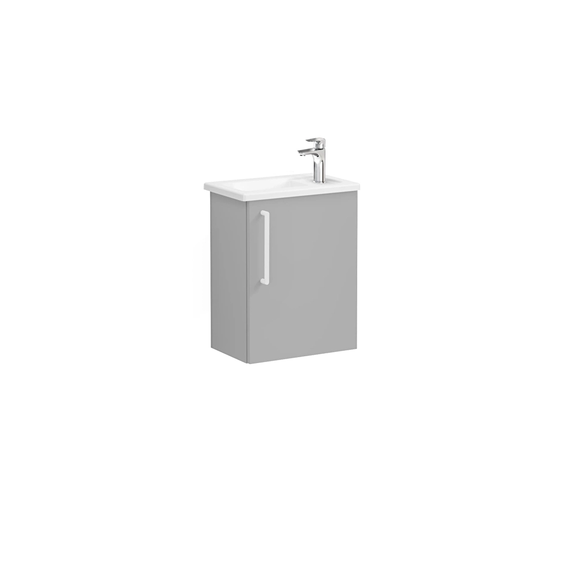 Root Flat Lavabo Dolabı, Mat Kaya Gri