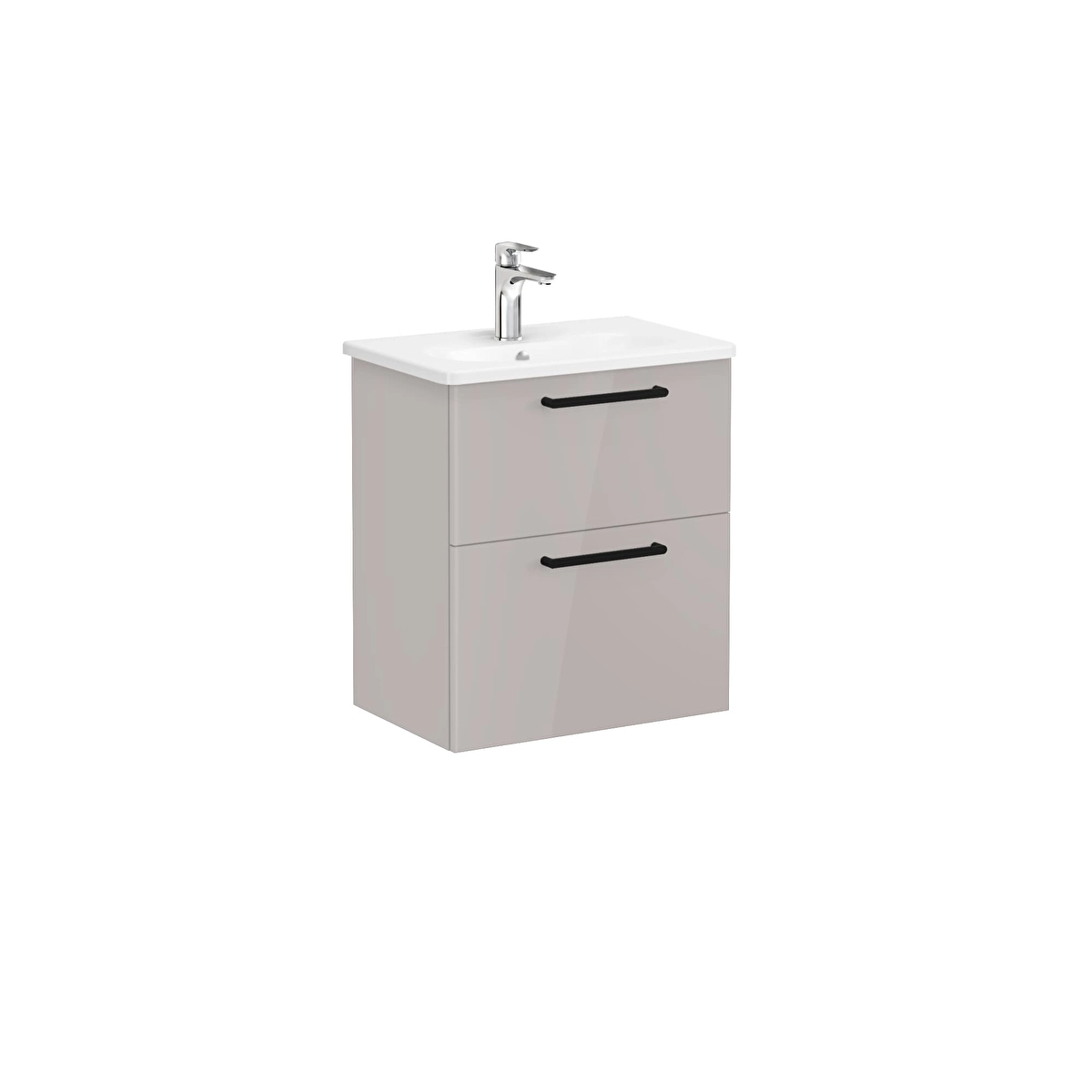 Root Flat Lavabo Dolabı, Parlak Sahra Beji