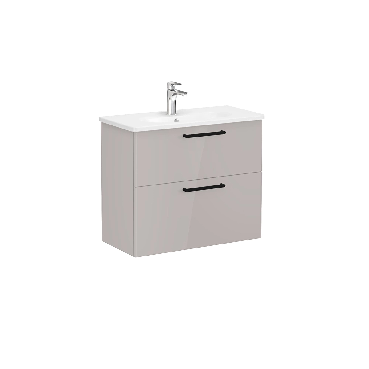 Root Flat Lavabo Dolabı, Parlak Sahra Beji