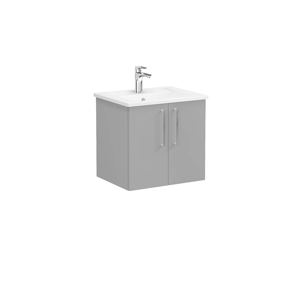 Root Flat Lavabo Dolabı, Mat Kaya Gri