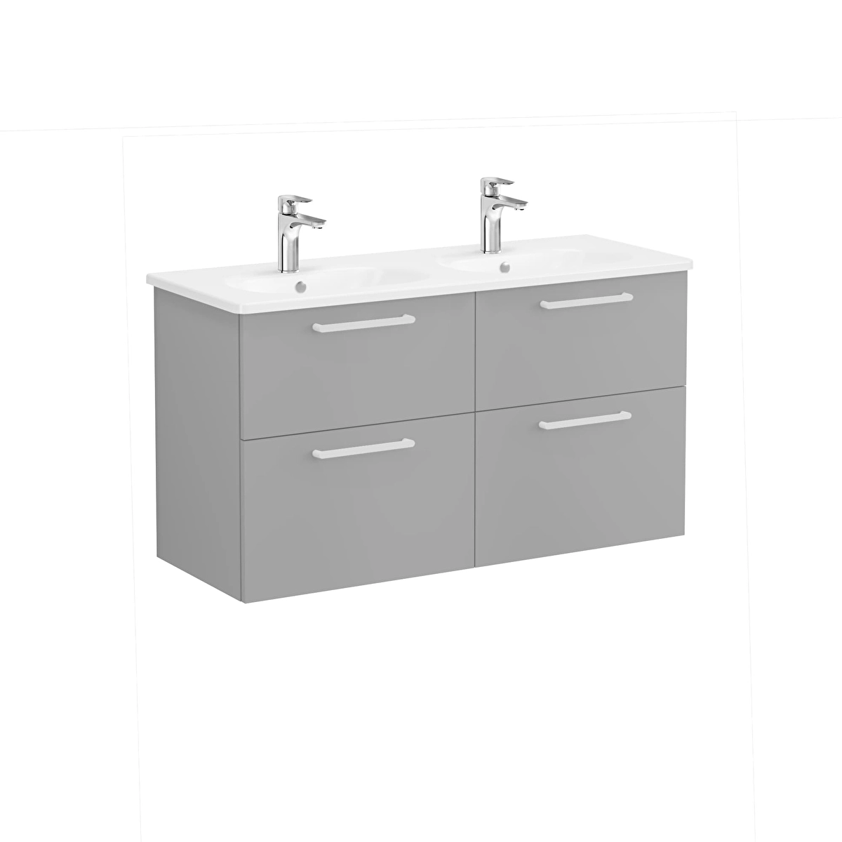Root Flat Lavabo Dolabı, Mat Kaya Gri