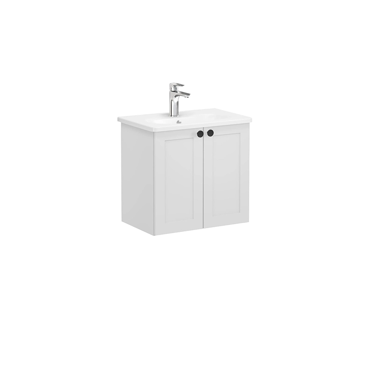 Root Classic Lavabo Dolabı, Mat Açık Gri