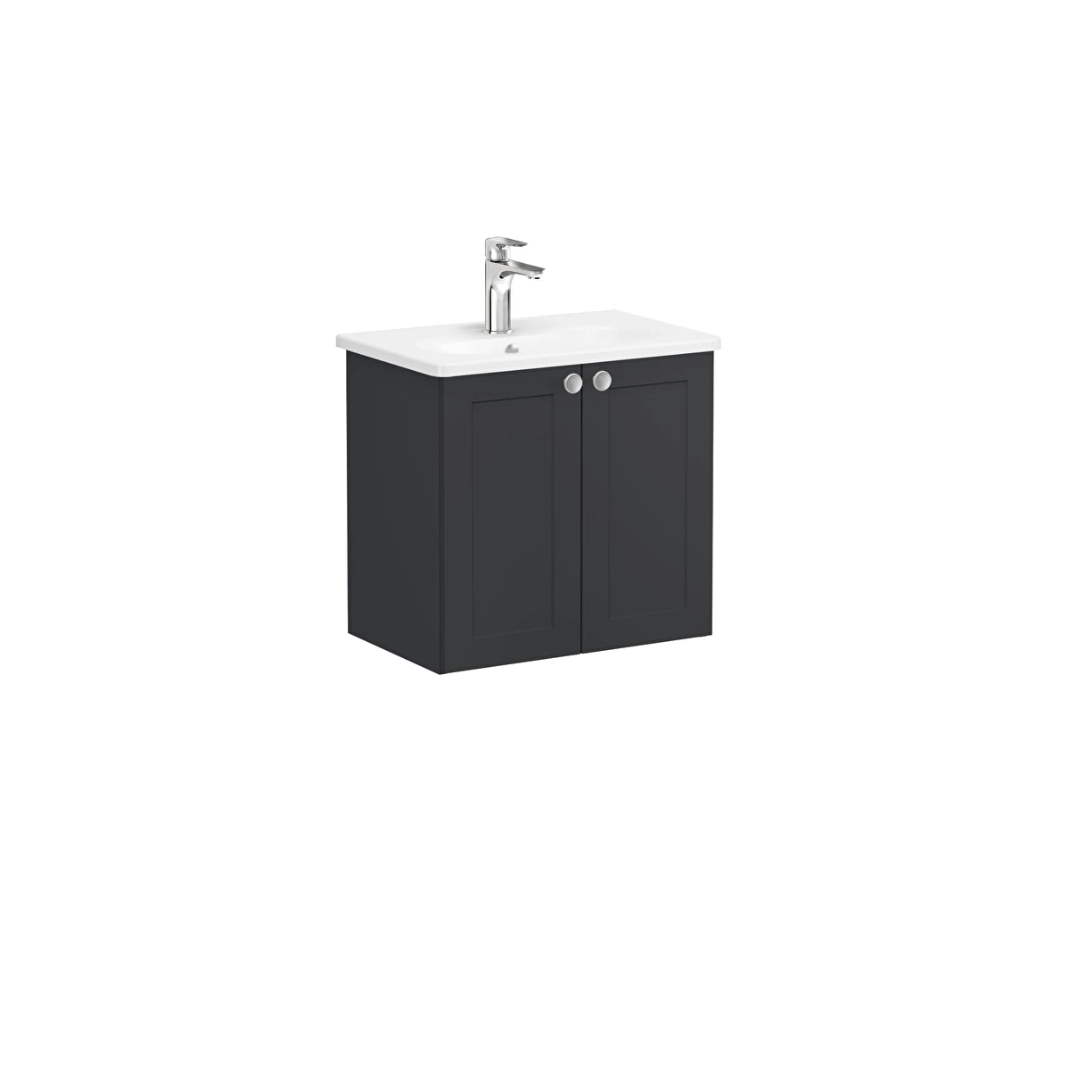 Root Classic Lavabo Dolabı, Mat Grafit