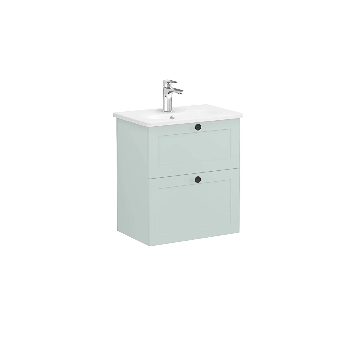 Root Classic Lavabo Dolabı, Mat Retro Yeşil