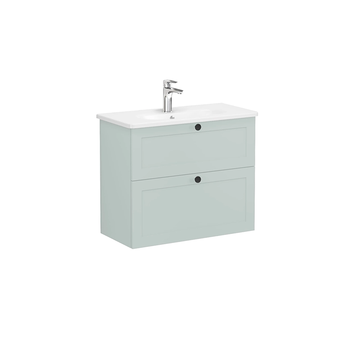 Root Classic Lavabo Dolabı, Mat Retro Yeşil