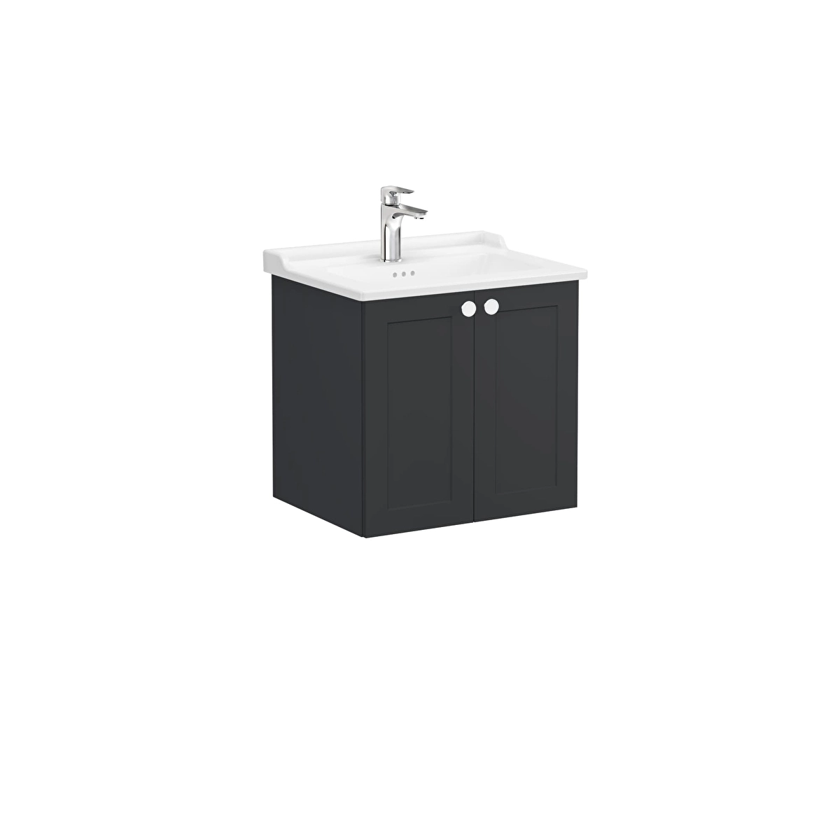Root Classic Lavabo Dolabı, Mat Grafit