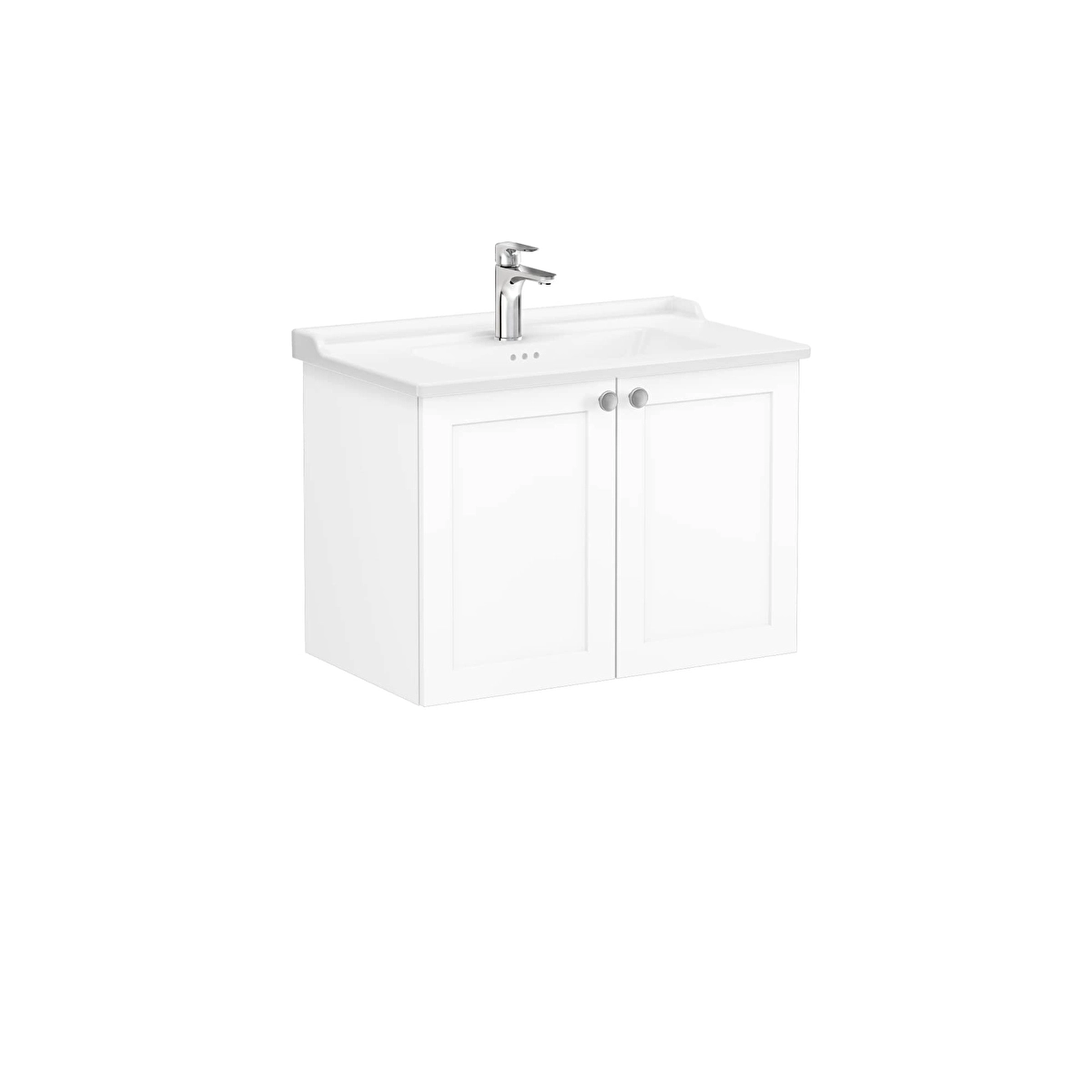 Root Classic Lavabo Dolabı, Mat Beyaz