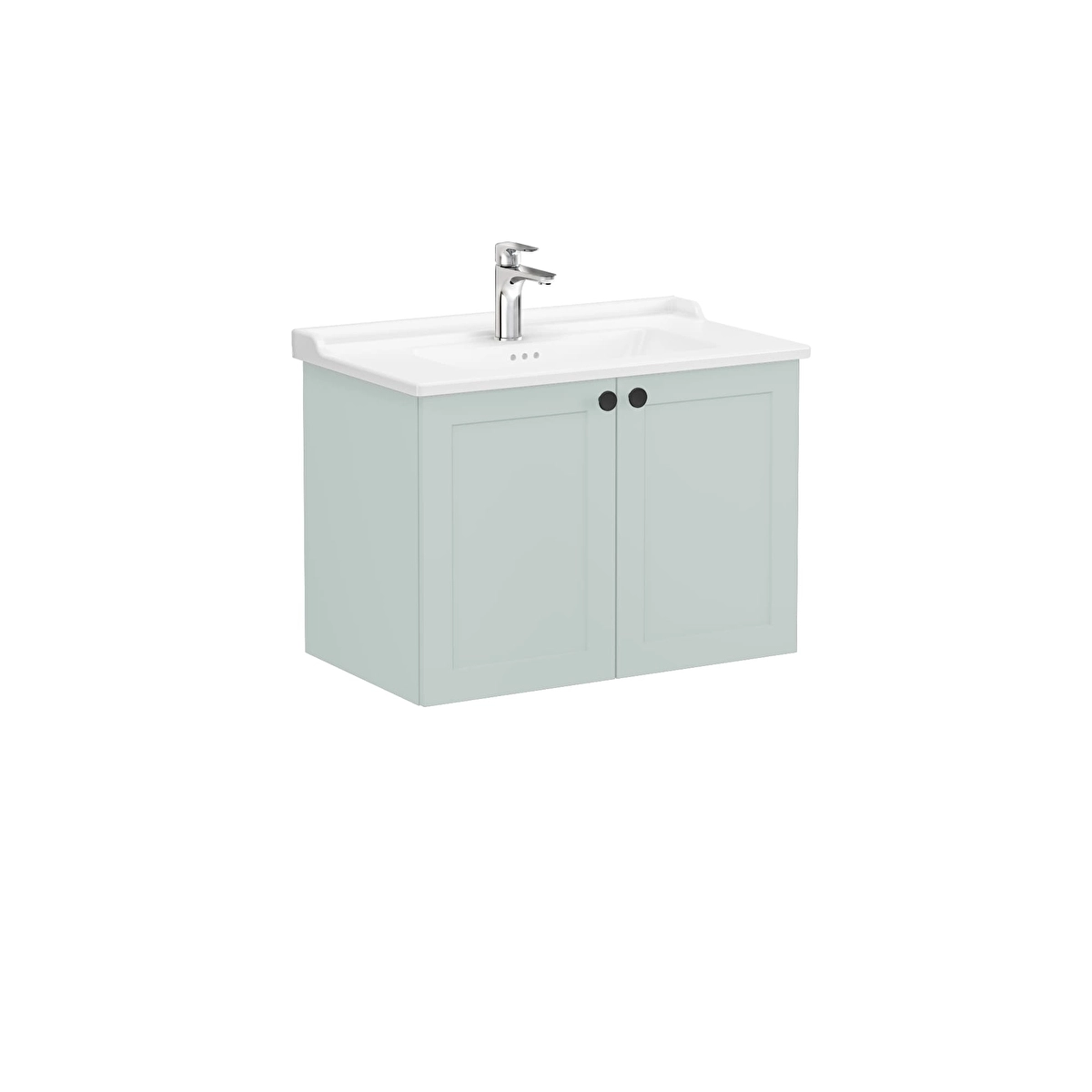 Root Classic Lavabo Dolabı, Mat Retro Yeşil