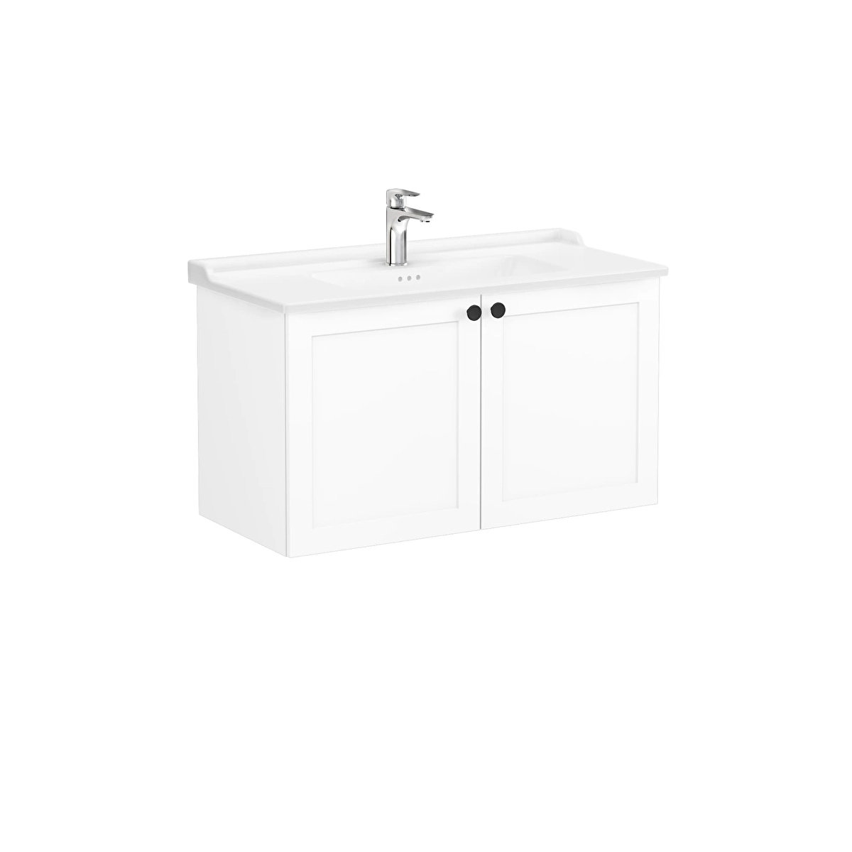 Root Classic Lavabo Dolabı, Mat Beyaz