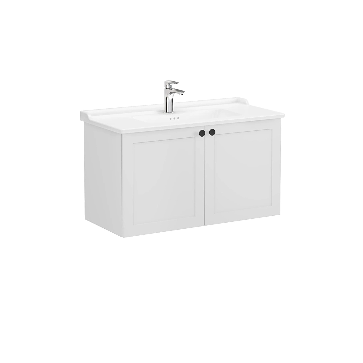 Root Classic Lavabo Dolabı, Mat Açık Gri