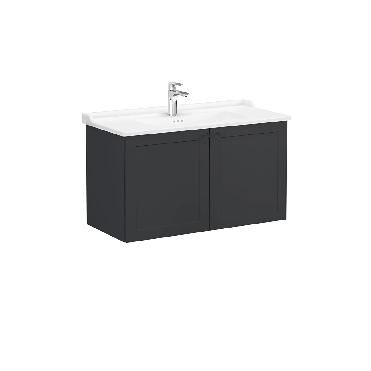 Root Classic Lavabo Dolabı, Mat Grafit