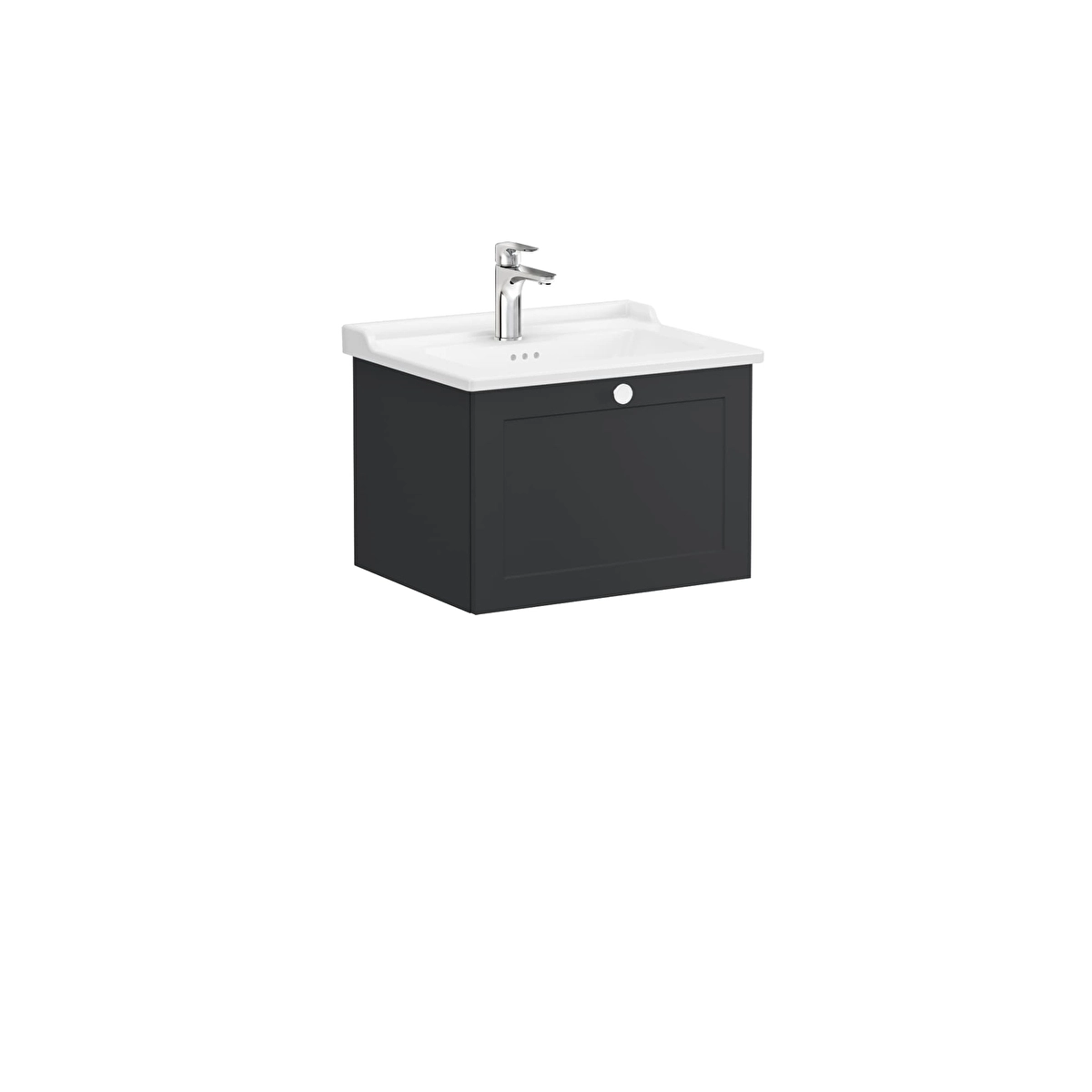 Root Classic Lavabo Dolabı, Mat Grafit