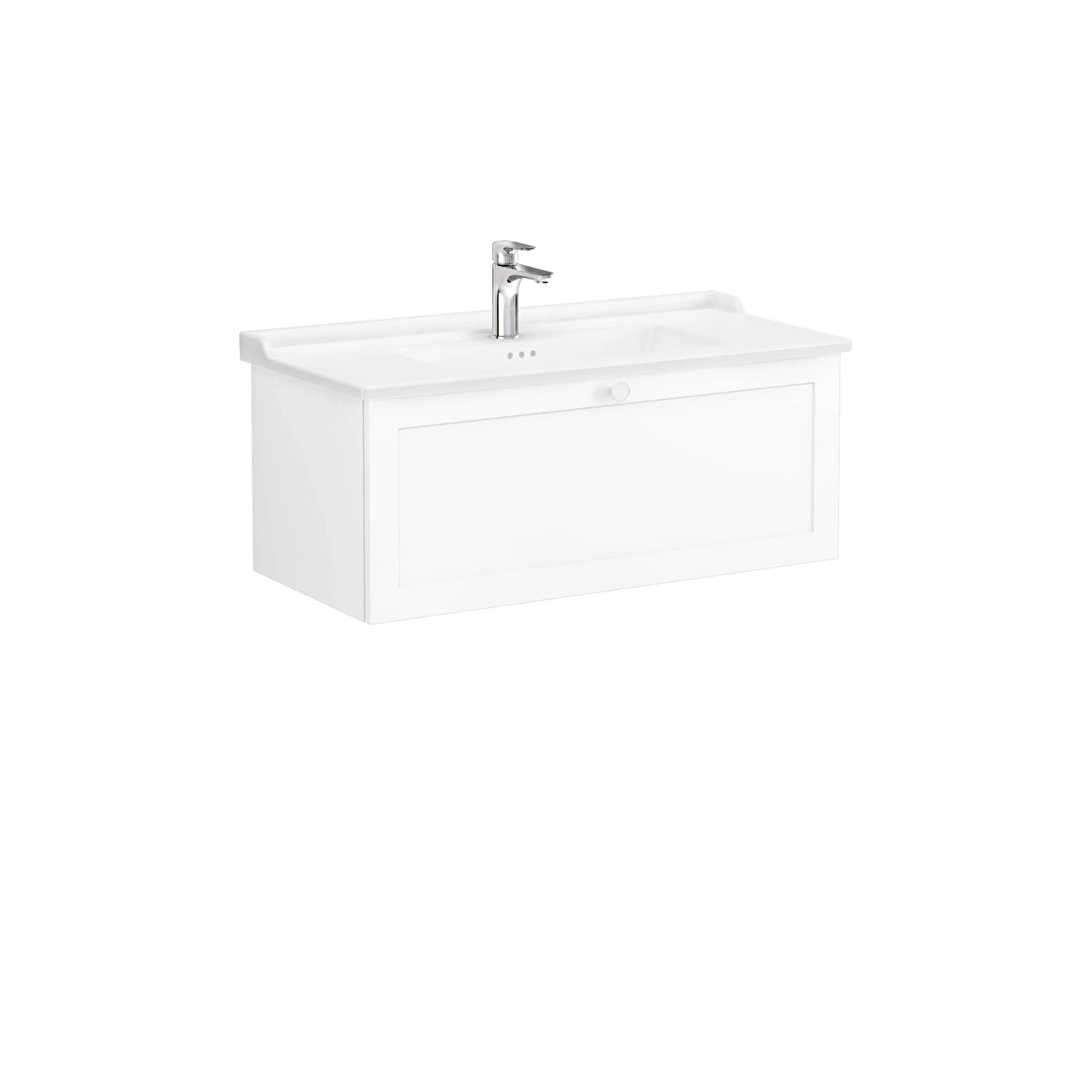 Root Classic Lavabo Dolabı, Mat Beyaz